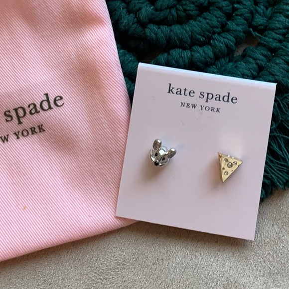 kate spade Jewelry - Kate spade ♠️ mouse & cheese earrings